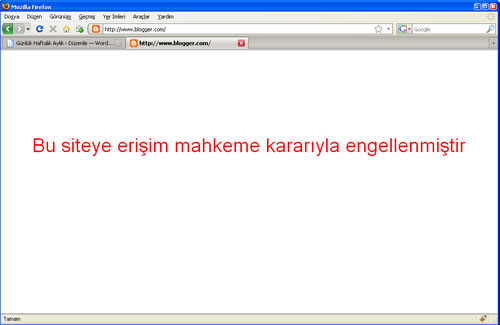 Blogger.com da Engellendi :)