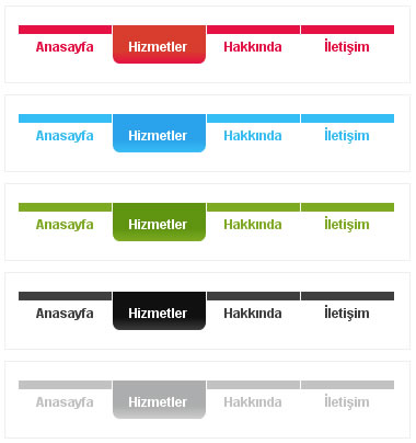 Css ile sarkan tab menü hazırlamak