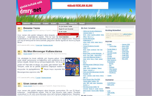 Şu aralar, Sınavlar, Dmry.Net’e Reklam