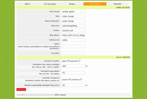 Açık kaynak kodlu Türkçe FLASHlog