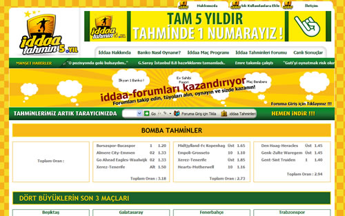 İddaa tahminleri hakkında Türkiye’nin 1 Numaralı sitesi iddaa-tahmin.com