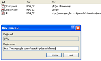 Internet Explorer 7′de Google Türkiye’den Arama Yaptırmak