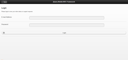 jQuery Mobile PHP MVC Framework