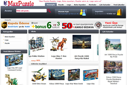 Puzzle Hayranları için: Maxpuzzle.com