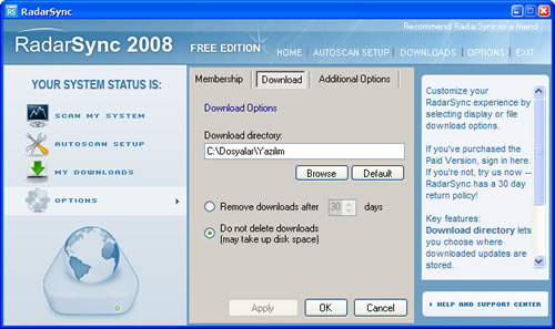 RadarSync 2008 ile Windows sürücülerini güncellemek çok basit