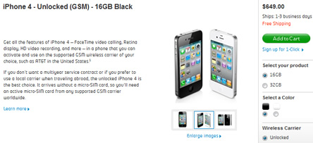 USA’den iPhone 4 Unlocked Alma Zamanı