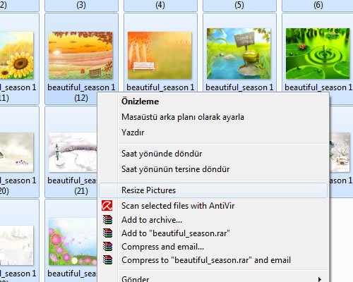 Windows 7 için Image Resizer Powertoy
