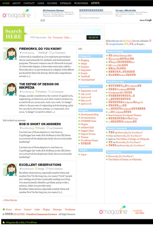 WordPress oMagazin Teması Türkçe Sürüm