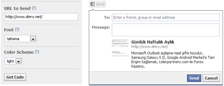 WordPress sitenize Facebook Send Düğmesi Eklemek