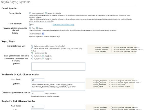 WordPress Page Read Counter plugin