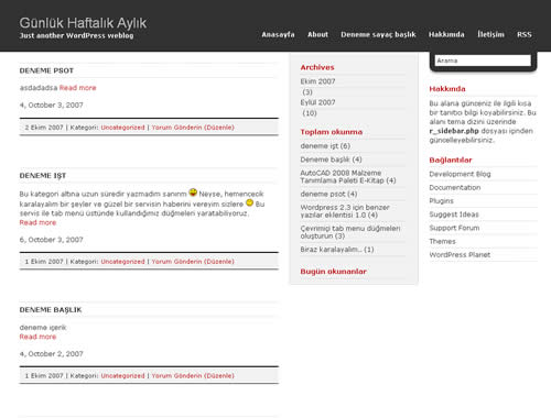 WordPress Silhouette Teması Türkçe Sürüm