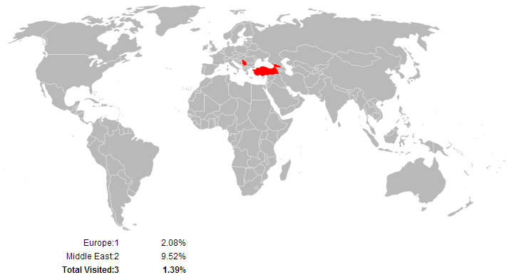Çok gezenler için “Gezdiğim ülkeler haritası” uygulamaları