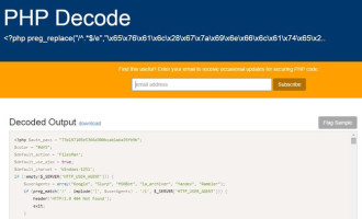unPHP ile PHP Online Decode